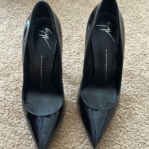 Patent leather heels
